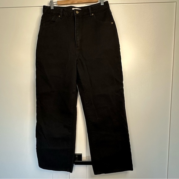 Rollas Heidi High Rise Loose Straight Jean Black 31 12 baggy grunge edgy punk - Picture 6 of 13
